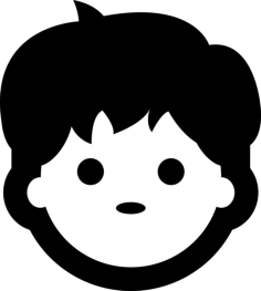 Boy Face Outline Svg Vector, Free Vectors File